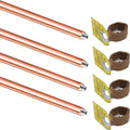 4PCS Kit-8ft Ground Rod by GOUNENGNAIL