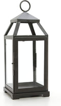 Hosley 14 Inch High Large Clear Glass Iron Classic Style Lantern Elegant Candle by HOSLEY