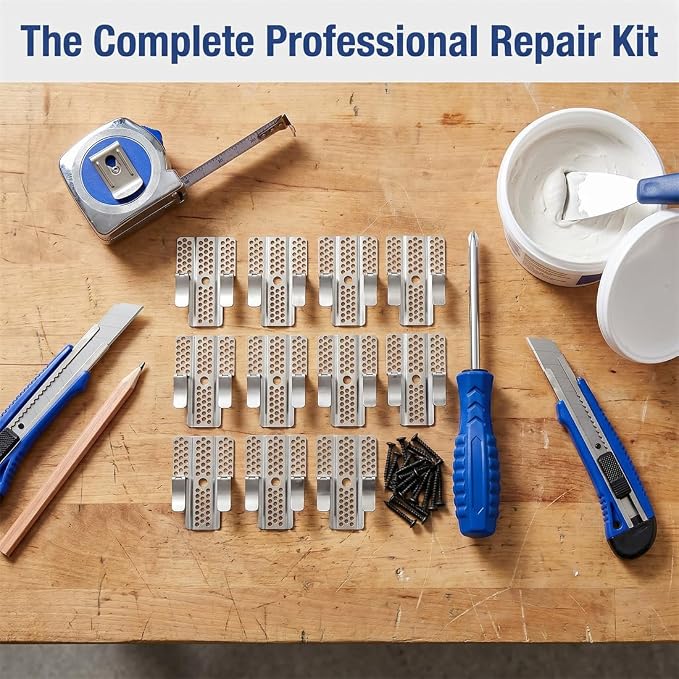 Drywall Repair Clips Kit with Screws, Stainless Steel Wall Patch Fasteners - Image 5
