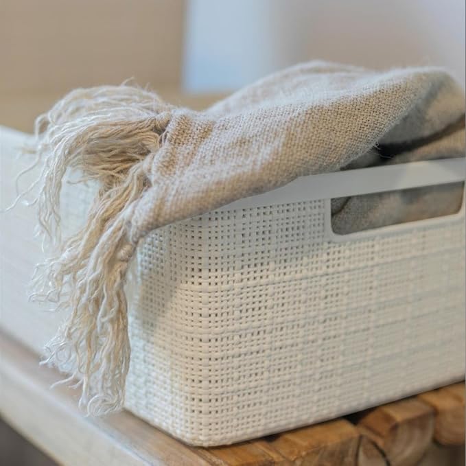 Curver Set of 6 Medium 12L Jute Decorative Plastic Organization and Storage - Image 8