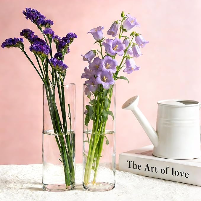 Brajttt16 Pack Glass Cylinder Vase, Hurricane Vase Ideal - Image 5
