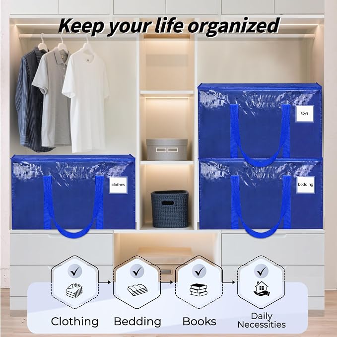 ukeetap 8 Pack Extra Large Clothes Storage Bins - Image 7