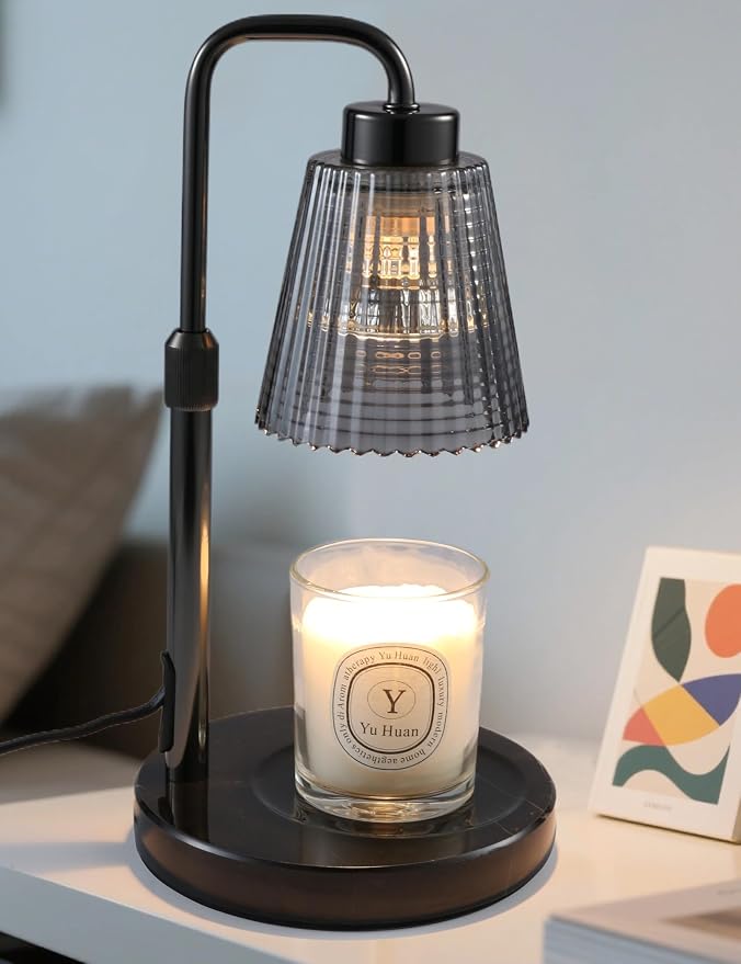 Marble Candle Warmer Lamp Green by GODONLIF
