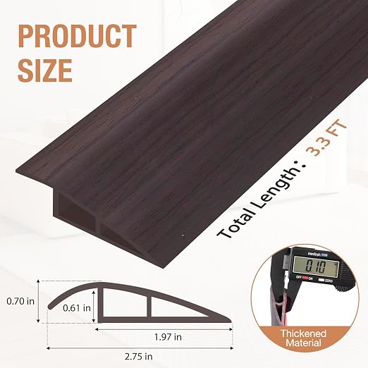 Floor Transition Strip Self Adhesive Vinyl Door Threshold Strip | Rubber - Image 5