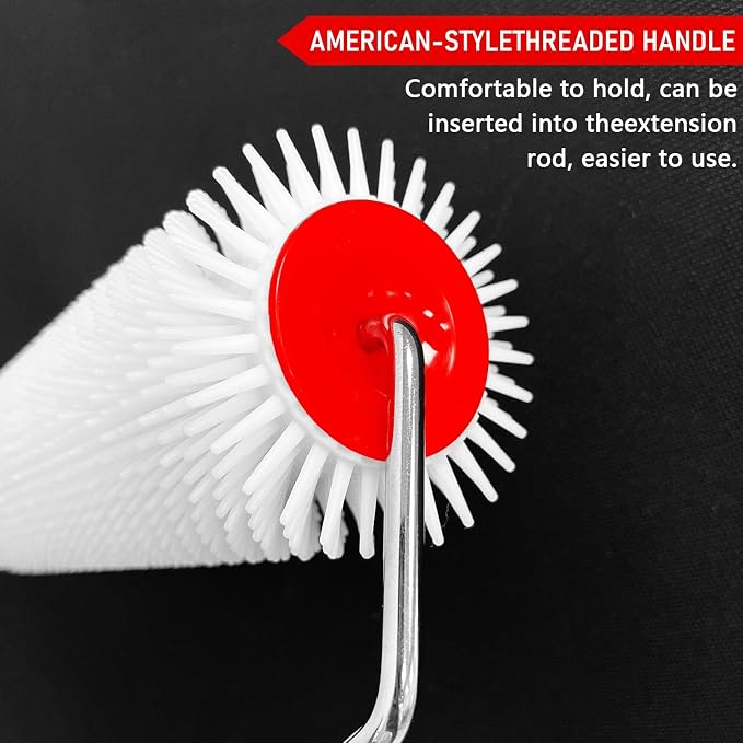 9 Inch Screed Spiked Roller, Thread in Handle | Latex Floor Self Leveling - Image 6
