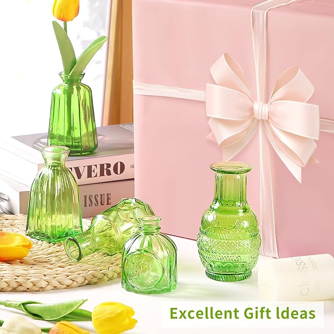 Charm Glass Bud Vases, Small Flower Vases in Bulk - Image 3