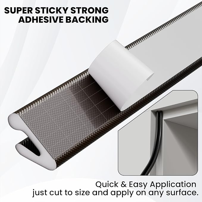 V Shape Thin Foam Weather Stripping Door Frame Seal Strip 33FT Brown | Draft - Image 5
