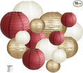 Paper Lanterns Party Decorations, Round Hanging Paper Lanterns Decorations by zilue