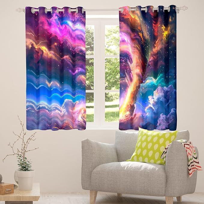 jejeloiu 3D Tornado Blackout Shades Window Treatments Natural Disaster Window - Image 4