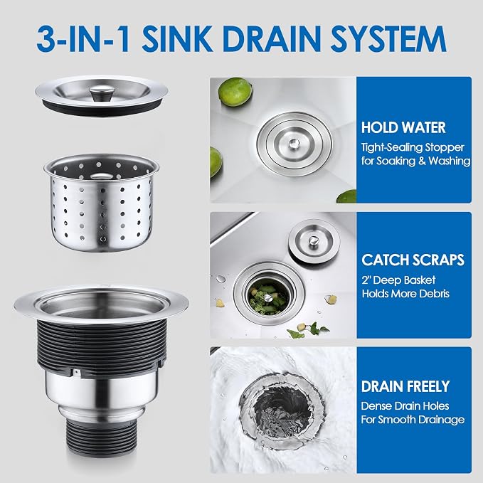 ROVOGO Kitchen Sink Drain Assembly - Image 2