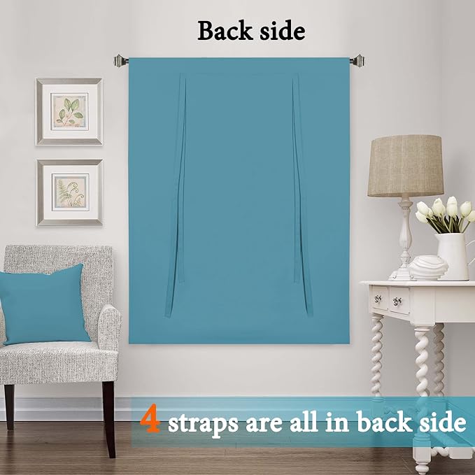 H.VERSAILTEX Blackout Tie Up Curtain Thermal Insulated Curtain Bathroom - Image 8