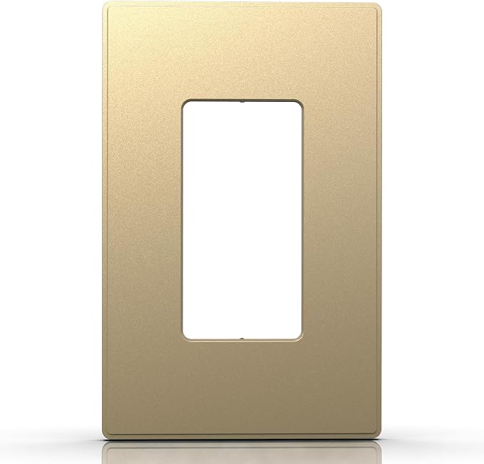 ELEGRP 1-Gang Screwless Decorative Wall Plates, Mid-Size Unbreakable by ELEGRP%7CELEGROUP