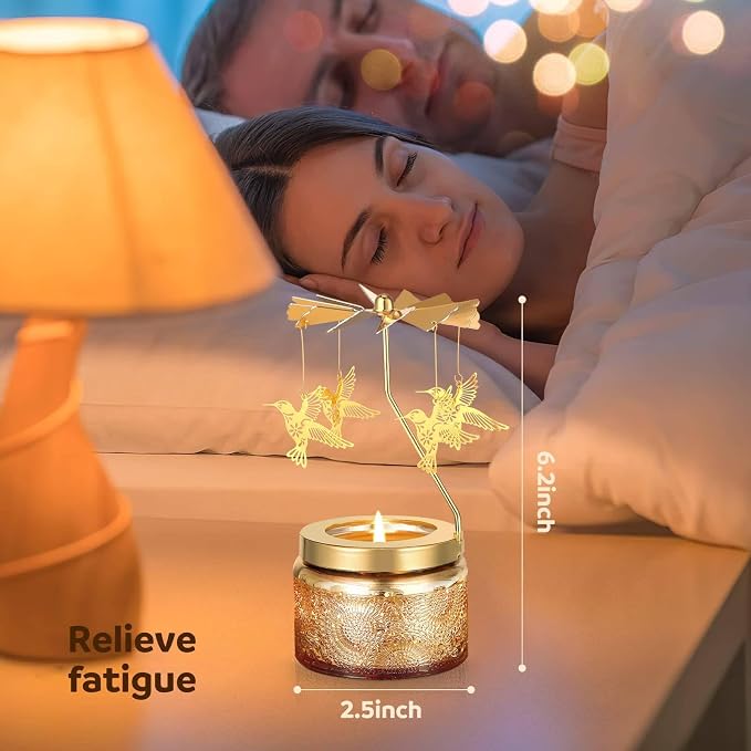 Curimama Unique Rotating Hummingbird Candle Gift Set - Image 4