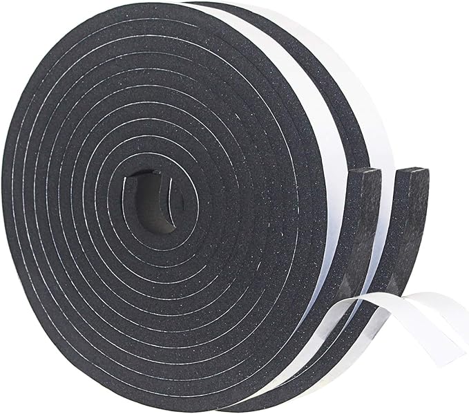 DGSL Foam Weather Stripping, 33Ft Door Window Seal Tape | Self Adhesive by DGSL