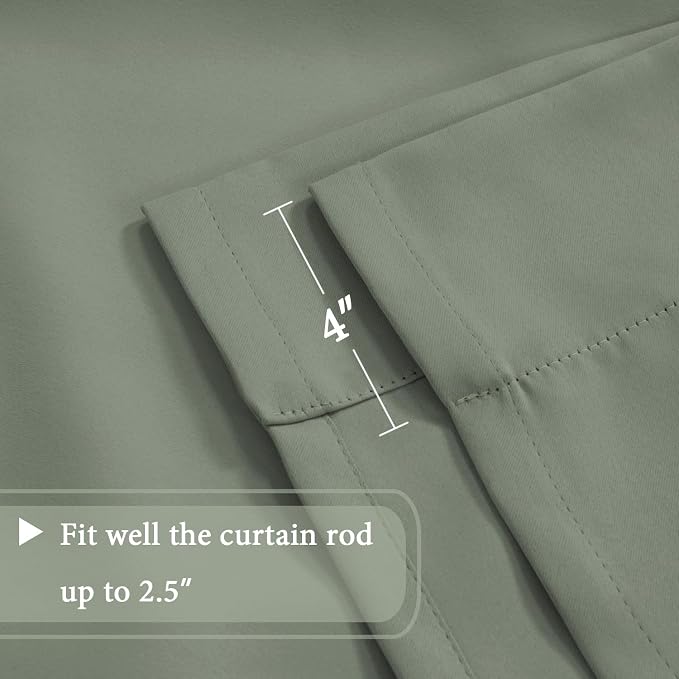 H.VERSAILTEX Blackout Tie Up Curtain Thermal Insulated Window Shade Light - Image 6
