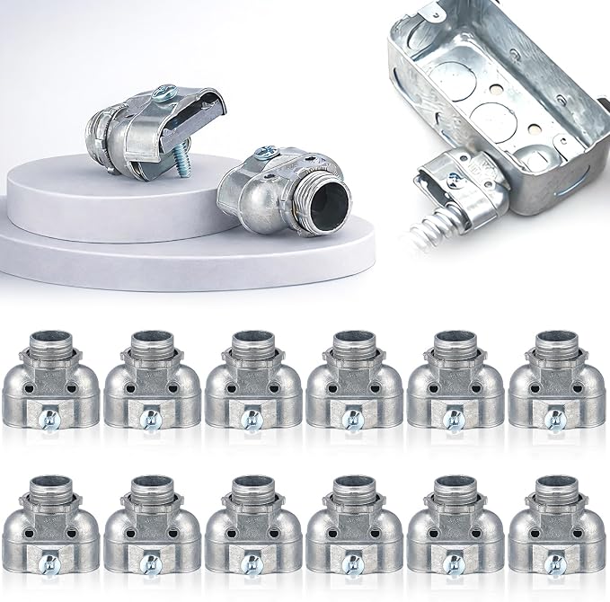 Tandefio 3/8" Flexible Conduit Metal Duplex Connector by Tandefio