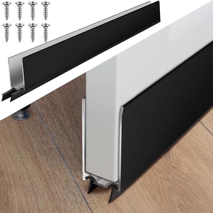 Pushglossy 1 Pack 1" x 32" Storm Door Sweep Replacement Bottom Sweep Aluminum by Pushglossy