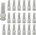 20Pcs NPT 1/2" IP68 Waterproof Cable Gland Flex Spiral Strain Relief Grey Nylon by LeMotech