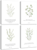 Drsoum Bible Verses Inspirational Scripture Framed Wall Art Botanical Plant by Drsoum