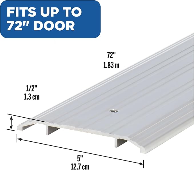 MD Building Aluminum Commercial Flat-Profile Threshold, 72in | UL Fire Rated - Image 2