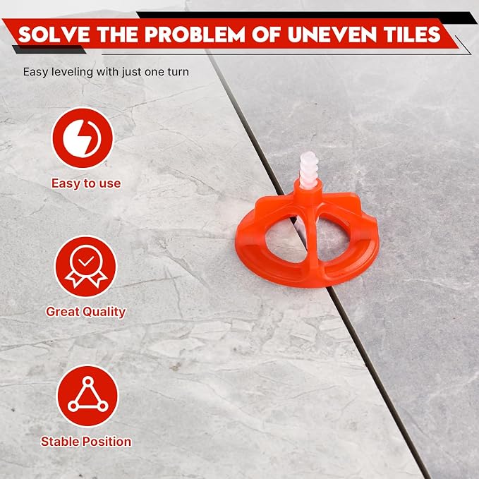 Tile Leveling System 1/8", Effortless DIY Install, Precision Gap Control - Image 6