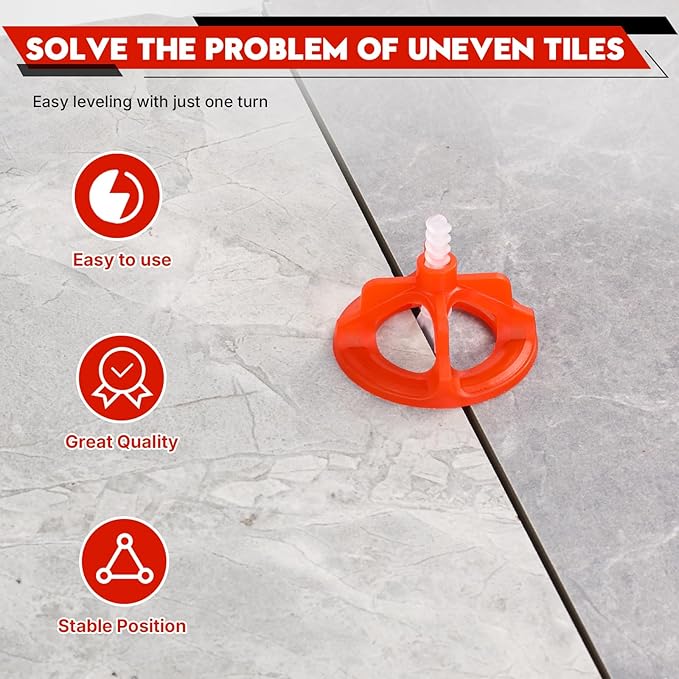 Tile Leveling System 1/8", Effortless DIY Install, Precision Gap Control - Image 6