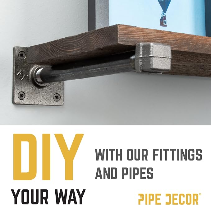 PIPE DECOR Square Cap Fitting, 3/4 Inch, Shelving and Standard 3/4 Inch - Image 9