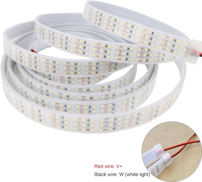 16.4Ft Triple Row LED Strip Lights, Daylight White 6000K DC12V IP67 | Super - Image 5