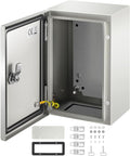 VEVOR NEMA Steel Enclosure, IP66 Waterproof & Dustproof, Outdoor/Indoor by VEVOR