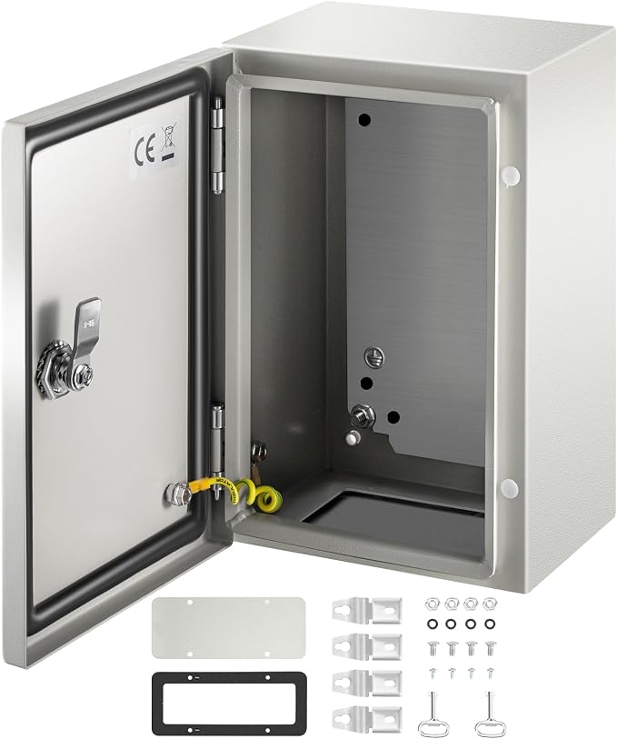 VEVOR NEMA Steel Enclosure, IP66 Waterproof & Dustproof, Outdoor/Indoor by VEVOR