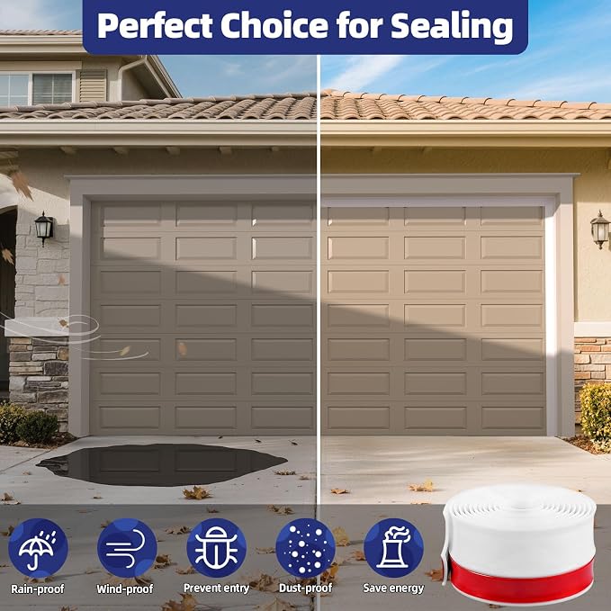 Garage Door Top and Side Seal, 36 FT x 2.2", adhesive backed seal - Image 6