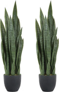 Worth Garden 3ft Artificial Snake Plant Fake Sansevieria Indoor Outdoor by WORTH