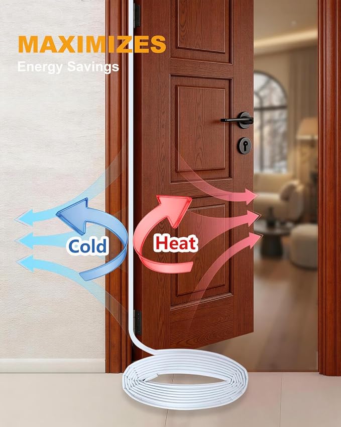 40FT Weather Stripping Door Seal: Sound Proof Draft Blocker Kerf Weather - Image 5