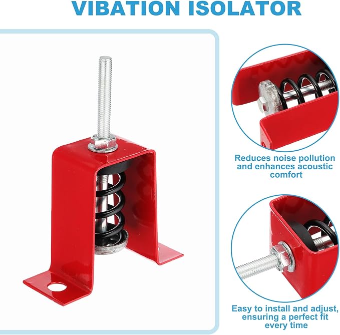 PATIKIL Ceiling Spring Vibration Isolator Hangers, 4 Pack 110lbs Mechanical - Image 3