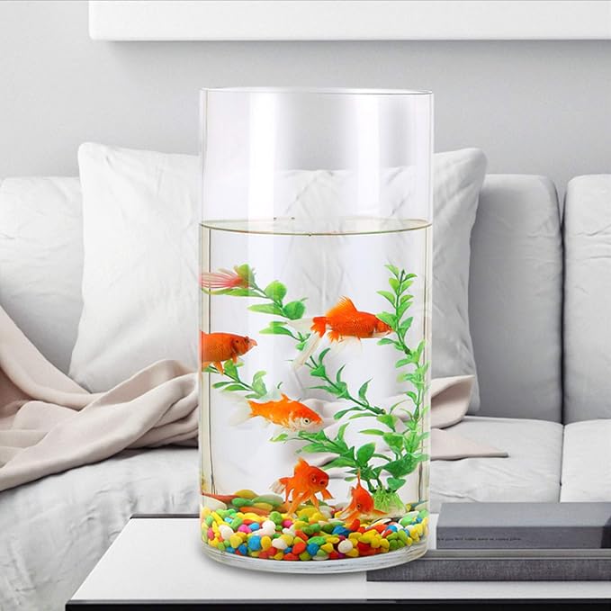 WGV Cylinder Vase, Width 8", Height 16", Floral Container, Planter Terrarium - Image 6
