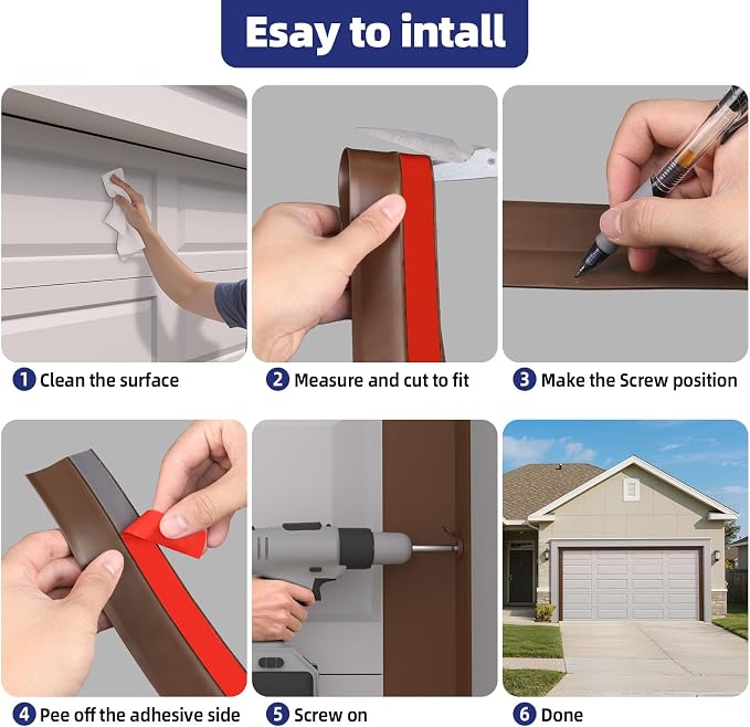 Garage Door Top and Side Seal, 36 FT x 2.5", adhesive backed seal - Image 8