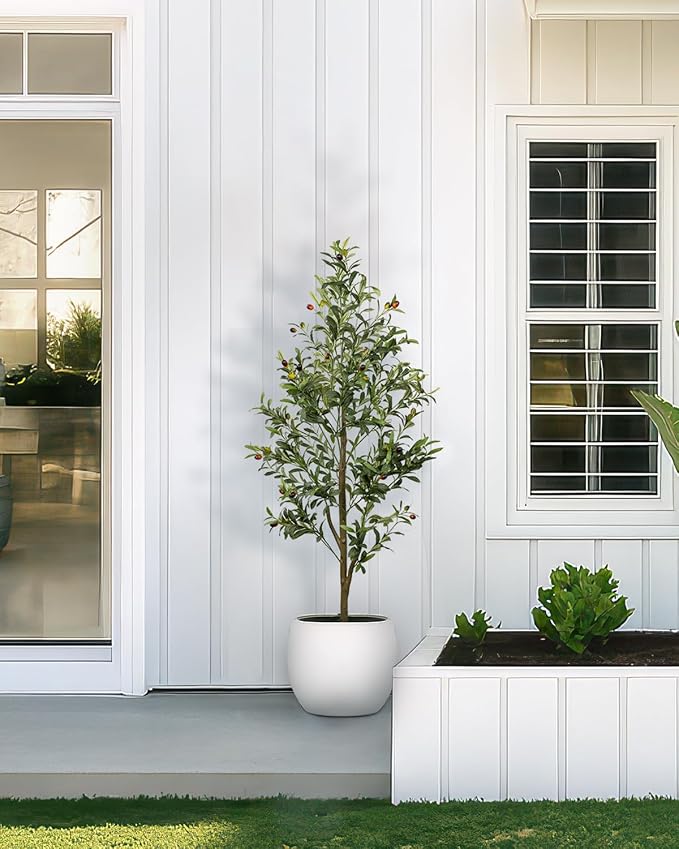5FT Artificial Olive Tree Indoor Tall Faux - Image 9
