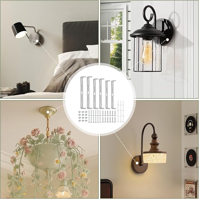 6 Pieces Light Fixture mounting Brackets - Image 5