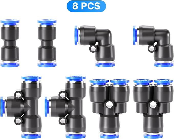 TAILONZ PNEUMATIC 10mm od Push to Connect Fittings Pneumatic Fittings Kit 2 - Image 9