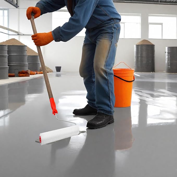9 Inch Screed Spiked Roller, Thread in Handle | Latex Floor Self Leveling - Image 7