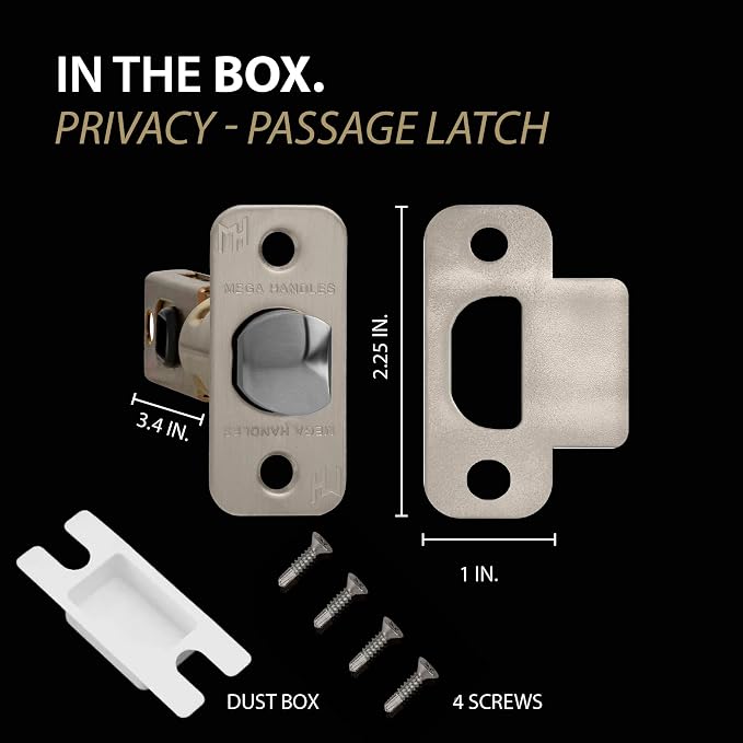Privacy Round Latch Satin Nickel - Image 3