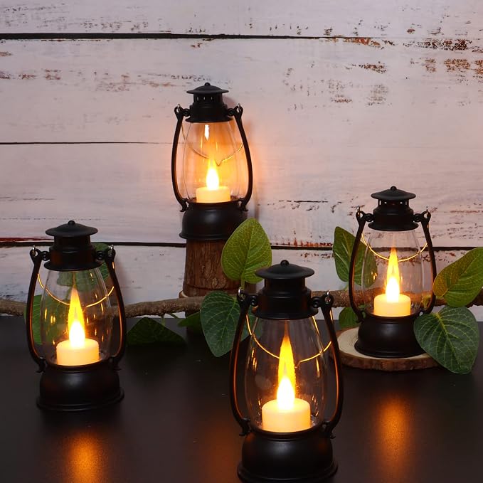 12Pcs Mini Lantern for Cowboy Halloween Christmas Wedding, Table Centerpiece - Image 4