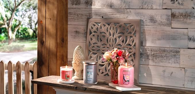 Yankee Candle Fresh Cut Roses Scented Premium 22oz Single Wick Candle Over 110 - Image 6