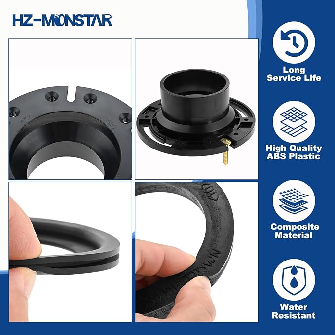 RV Toilet Seal and 3" Socket Floor Flange Kit, 3 in 1 Repair Kit - Image 7