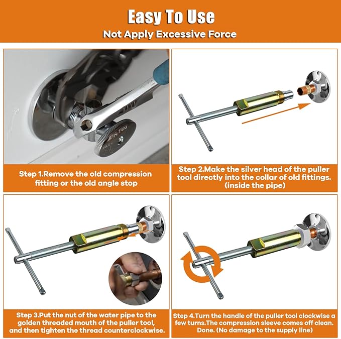 Compression Sleeve Puller Tool Remove Nut & Ferrule Of Pipe 03943, Sleeve - Image 4