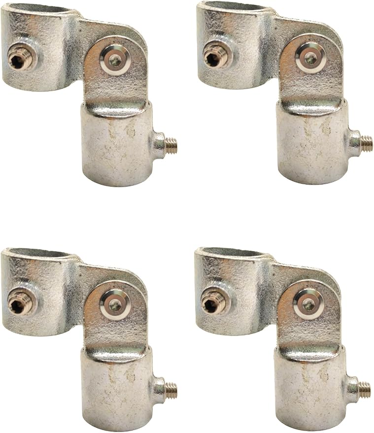 4 Pcs Single Swivel Socket, Adjustable Structural Pipe Fittings 1 Inch OD Steel by FLEXKEA