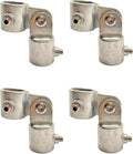 4 Pcs Single Swivel Socket, Adjustable Structural Pipe Fittings 1 Inch OD Steel by FLEXKEA