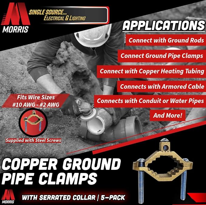 Morris Products 91662 Ground Pipe Clamp, - Image 3