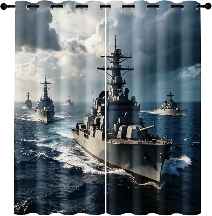 Naval Warships Blackout Curtains - Image 7