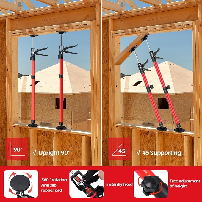 2Pack Adjustable Support Pole, Cabinet Jacks - Image 6